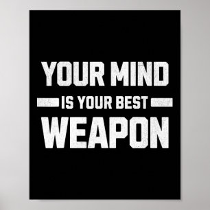 Dein Verstand ist deine beste Waffe. Strategie und Poster