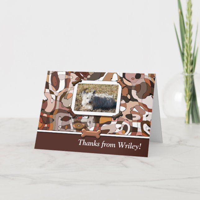 DEIN Wonder Hund Custom Foto Dankeskarte (Vorderseite)