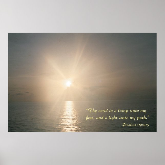 Dein Wort ist eine Lampe zu meinen Füßen (Variante Poster (Vorne)