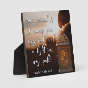 Dein Wort (Psalm 119:105) Fotoplatte