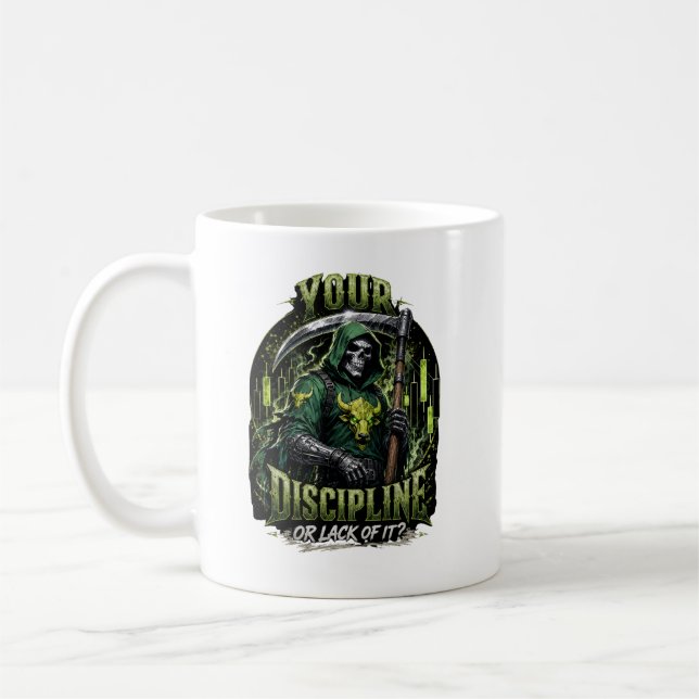 Deine Disziplin oder das Fehlen davon Dark Reaper  Kaffeetasse (Links)