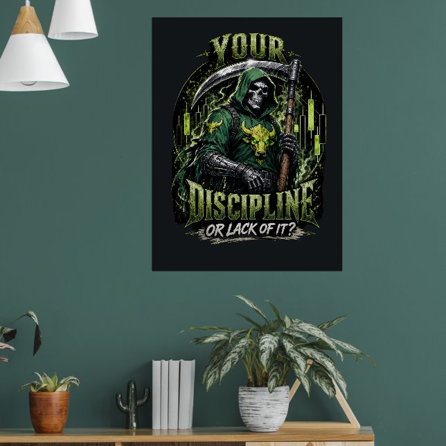 Deine Disziplin oder das Fehlen davon Dark Reaper  Poster (Wohnzimmer 1)