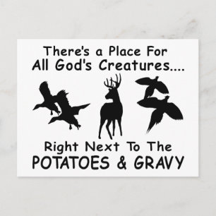 DEINE, DUCK & PHEASANT JAGD POSTKARTE