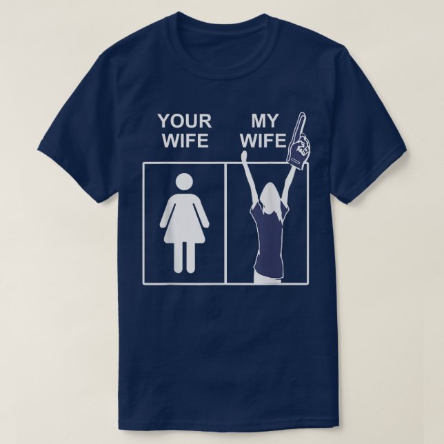 Deine Ehefrau Meine Ehefrau, Husbands Funny Ehefra T-Shirt (Design vorne)