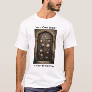 Deine eigene Welt: Eine Tür zum Öffnen T-Shirt