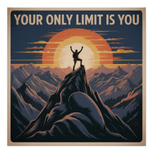 Deine einzige Grenze bist du Poster