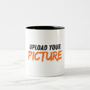 Deine Fototasse Zweifarbige Tasse