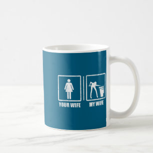 Deine Frau meine Frau Billardkugeln Snooker Design Kaffeetasse