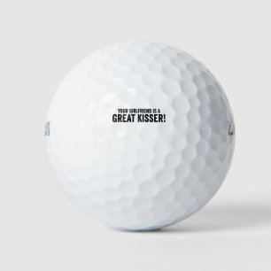 Deine Freundin ist eine großartige Kisserin Golfball