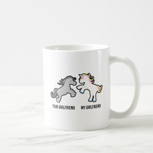 Deine Freundin Meine Freundin Unicorn Kaffeetasse