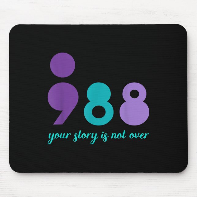Deine Geschichte ist noch nicht vorbei Bleib menta Mousepad (Vorne)