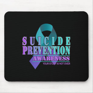 Deine Geschichte ist noch nicht vorbei Bleib Suizi Mousepad