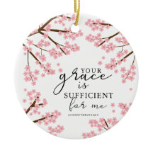 Deine Gnade genügt Bibel Kirschblüten