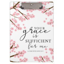 Deine Gnade ist ausreichend Bibel Kirschblüten