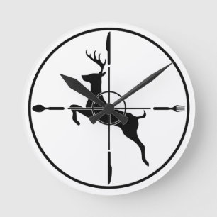 DEINE HUNTER FUNNY JAGD SCHNELLE LEBENSMITTEL RUNDE WANDUHR