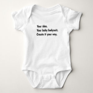 Deine Idee. Dein Baby-Body. Gestalte ihn nach dein Baby Strampler