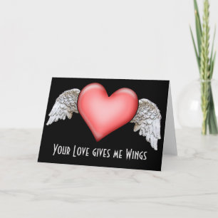 Deine Liebe gibt mir Wings Feiertagskarte