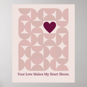 Deine Liebe lässt mein Herz mitten im Jahrhundert Poster