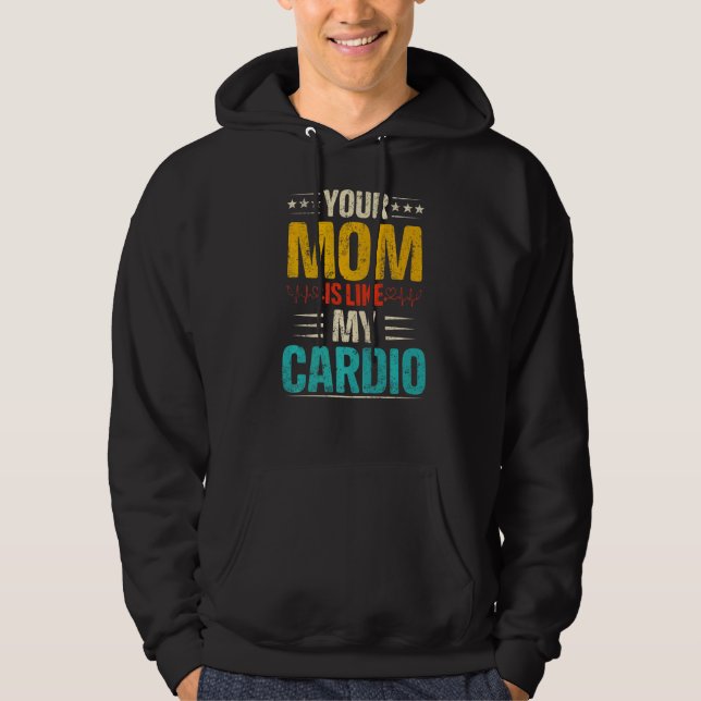 Deine Mama ist wie meine Cardio-Romantik-Paare Cos Hoodie (Vorderseite)
