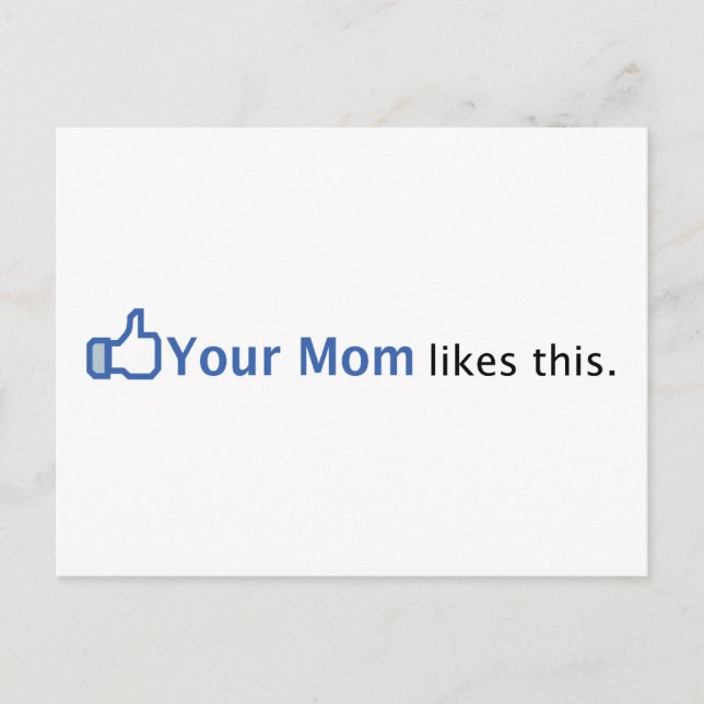 Deine Mama mag das Postkarte (Vorderseite)