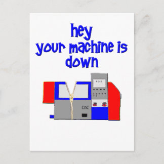 Deine Maschine ist down Postkarte