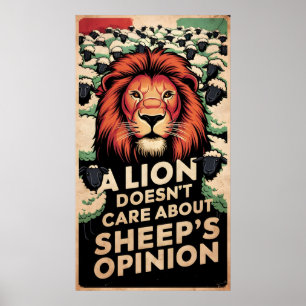 Deine Meinung ist mir egal. Grafik Poster