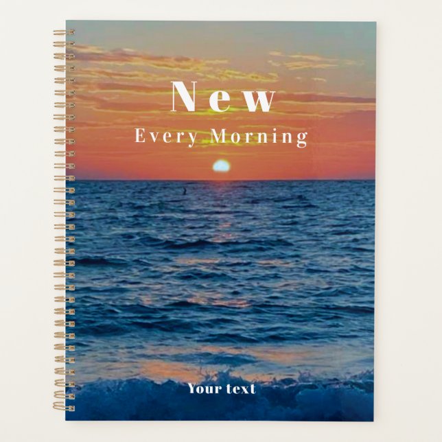 Deine Merken sind jeden Morgen neu Planer (Vorderseite)