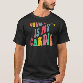 DEINE MUTTER IST MEIN CARDIO retro groovy auf der  T-Shirt