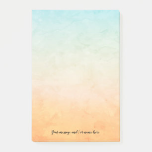 Deine Nachricht Aquarell Post-it Klebezettel