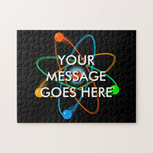 Deine Nachricht Atomstruktur Wissenschaft Puzzle