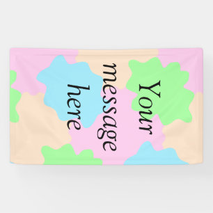 Deine Nachricht hier Text hinzufügen Name Boho far Banner