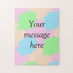 Deine Nachricht hier Text hinzufügen Name Boho far Puzzle