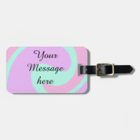 Deine Nachricht hier Textname Monogramm rosa Paste