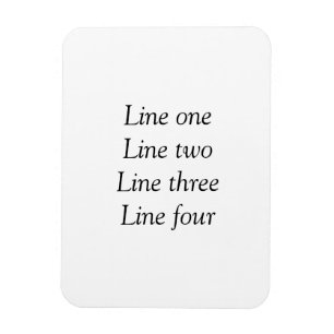 Deine Nachricht hier Textname Monogrammbild Zitat Magnet