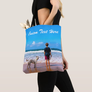 Deine Pet-Foto-Tragetasche mit individuellem Text