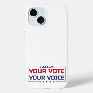Deine Stimme Deine Wahl farbige Schrift Case-Mate iPhone Hülle
