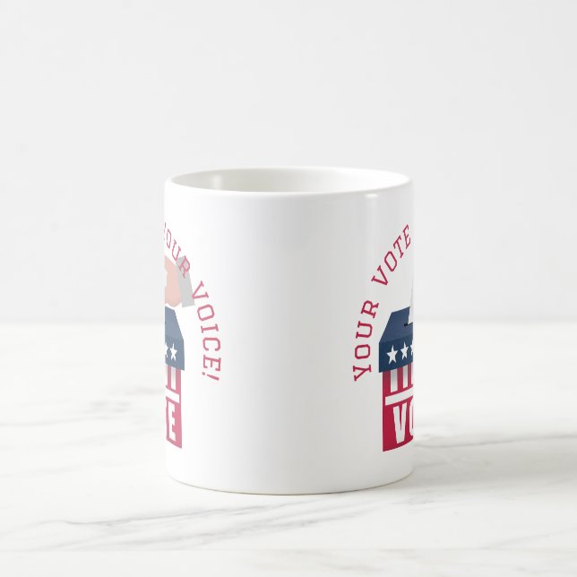 Deine Stimme ist dein Stimme Becher Kaffeetasse (Mittel)