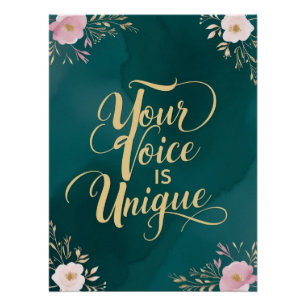 Deine Stimme ist einzigartig Poster