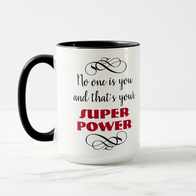 Deine Superkraft Tasse (Links)