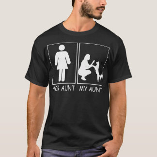Deine Tante My Tante Tante Tante Tante Dog Funny T T-Shirt