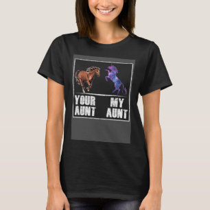 Deine Tante Pferd Meine Tante Einhorn   Nichte Nef T-Shirt