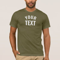 Deine Text Mens Bella+Leinwand Short Sleeve Army