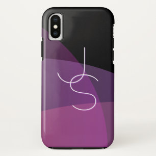 Deine überlappenden Initialen Modern Lila & Pink Case-Mate iPhone Hülle
