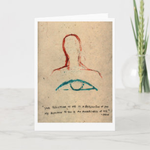 Deine Wahrnehmung von mir reflektiert dich. Karte