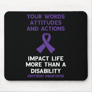 Deine Worte beeinflussen Lila Multifunktionsleiste Mousepad