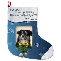 DEINER Hund FOTO Blue Snowflake ich war gut