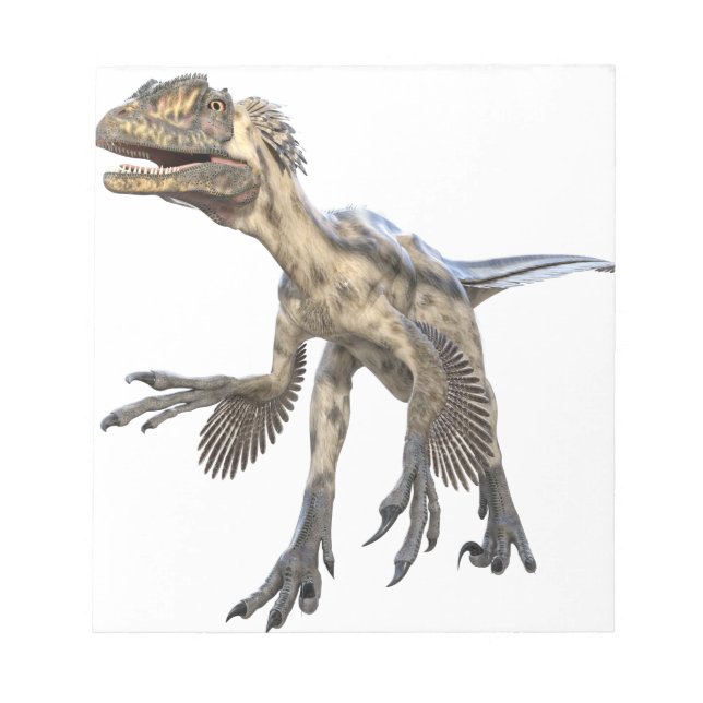 Deinonychus dinosaurier notizblock (Vorderseite)