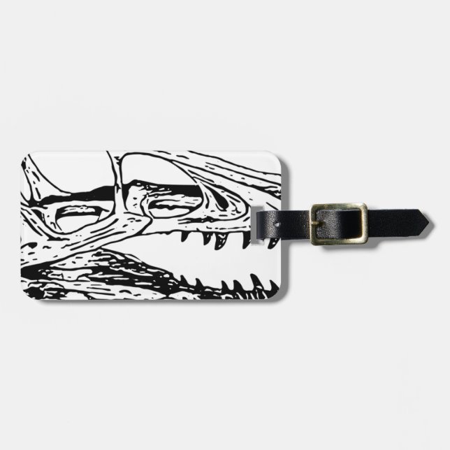 Deinonychus Gepäckanhänger (Vorderseite horizontal)