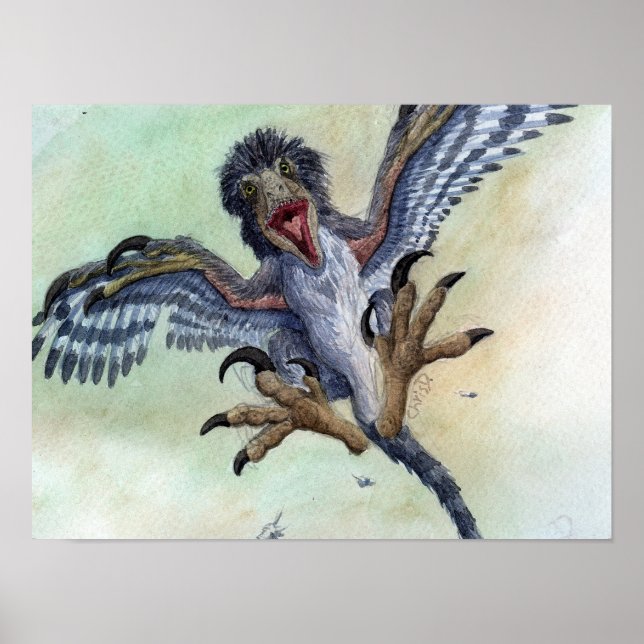 Deinonychus Print Poster (Vorne)