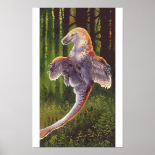 Deinonychus Sprung Druck Poster